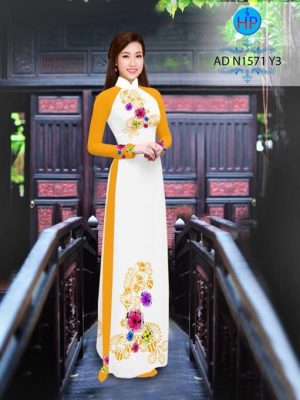 Vải áo dài Hoa in 3D AD N1571 21