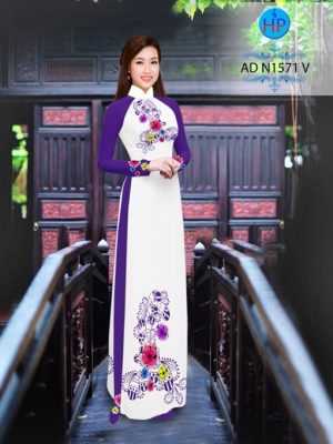 Vải áo dài Hoa in 3D AD N1571 22