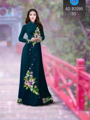 Vải áo dài Hoa in 3D AD B2090 17