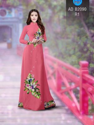 Vải áo dài Hoa in 3D AD B2090 18