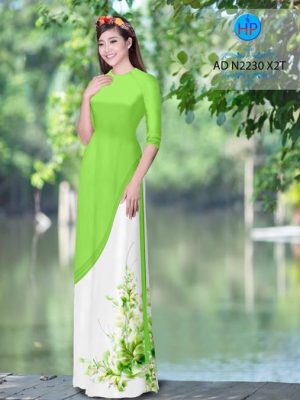 Vải áo dài Hoa in 3D AD N2230 14