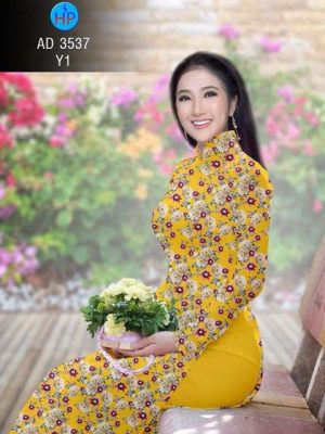 1523978378 510 Vải áo dài Hoa đều nữ tính AD