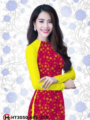 1524296555 434 vai ao dai hoa deu la su lua chon khong the thieu doi voi cac co hay mac ao dai a ad