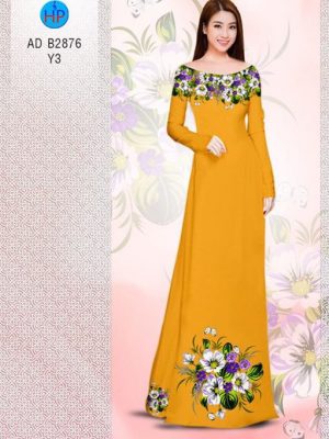 Vải áo dài Hoa in 3D AD B2876 14