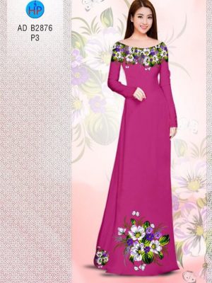 Vải áo dài Hoa in 3D AD B2876 24