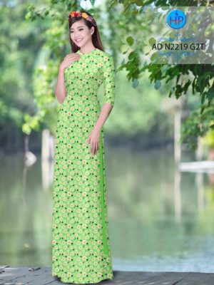 Vải áo dài Hoa Cúc nhỏ xinh AD N2219 24