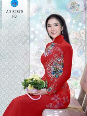 Vải áo dài Hoa và bi AD B2879 32