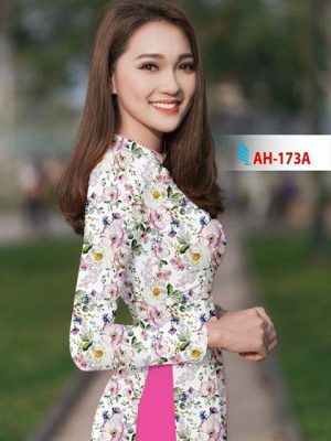 Vải áo dài Hoa và bi AD B2879 36