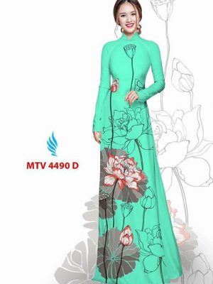 Vải áo dài hoa sen AD MTV 4490 21