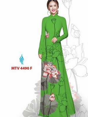 Vải áo dài hoa sen AD MTV 4490 23