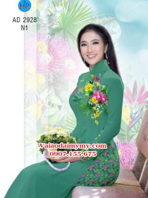 Vải áo dài Hoa in 3D AD 2928 16