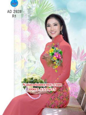 Vải áo dài Hoa in 3D AD 2928 22