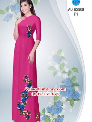Vải áo dài Hoa hồng AD B2909 15