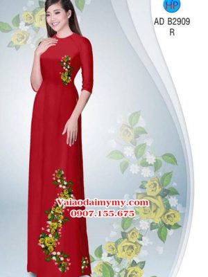 Vải áo dài Hoa hồng AD B2909 21