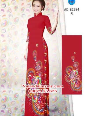 Vải áo dài Bi và hoa xinh AD B2934 20