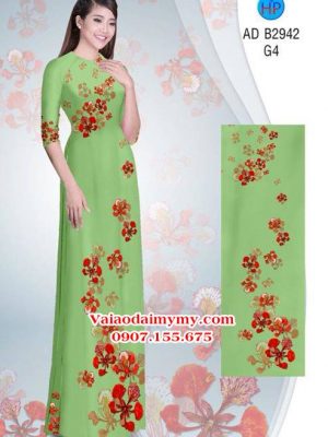 Vải áo dài Hoa Phượng rơi AD B2942 22