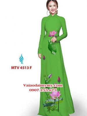 Vải áo dài hoa sen AD MTV 4513 16
