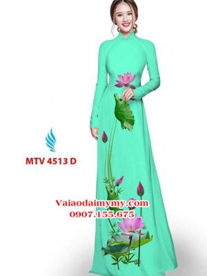 Vải áo dài hoa sen AD MTV 4513 18