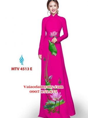 Vải áo dài hoa sen AD MTV 4513 24