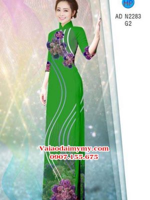 Vải áo dài Hoa in 3D AD N2283 17