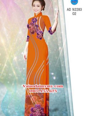 Vải áo dài Hoa in 3D AD N2283 18