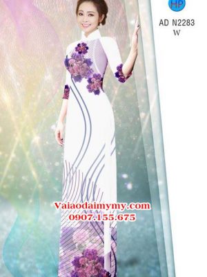 Vải áo dài Hoa in 3D AD N2283 22