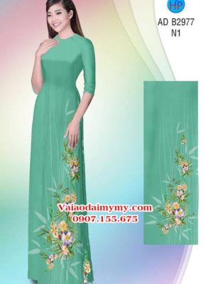Vải áo dài Hoa in 3D AD B2977 15