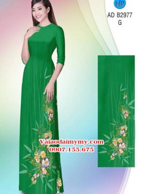 Vải áo dài Hoa in 3D AD B2977 23