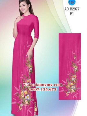 Vải áo dài Hoa in 3D AD B2977 24