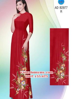 Vải áo dài Hoa in 3D AD B2977 14