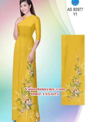 Vải áo dài Hoa in 3D AD B2977 13