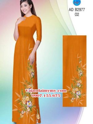 Vải áo dài Hoa in 3D AD B2977 16