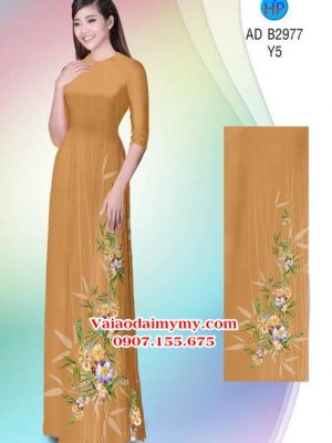 Vải áo dài Hoa in 3D AD B2977 22