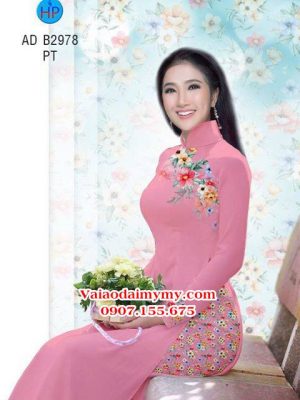 Vải áo dài Hoa in 3D AD B2978 17