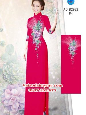 Vải áo dài Hoa in 3D AD B2982 20