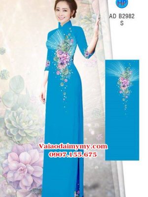 Vải áo dài Hoa in 3D AD B2982 21