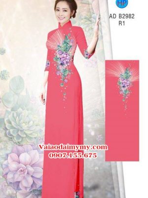 Vải áo dài Hoa in 3D AD B2982 24