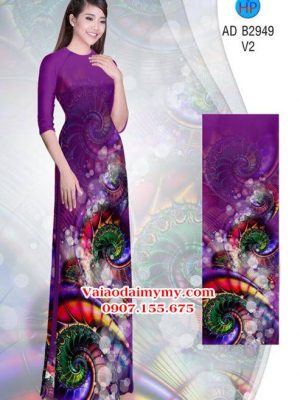 Vải áo dài Hoa ảo 3D lung linh AD B2949 16