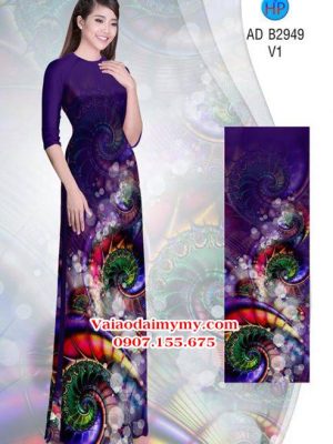 Vải áo dài Hoa ảo 3D lung linh AD B2949 14