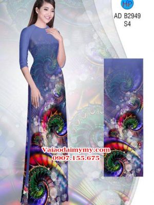 Vải áo dài Hoa ảo 3D lung linh AD B2949 17