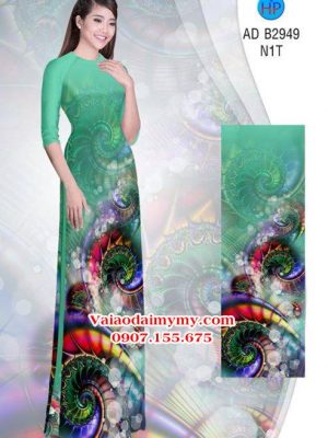 Vải áo dài Hoa ảo 3D lung linh AD B2949 19