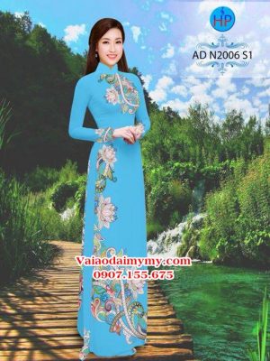 Vải áo dài Hoa văn Sen AD N2006 15