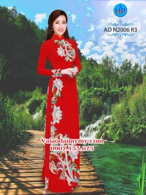 Vải áo dài Hoa văn Sen AD N2006 22
