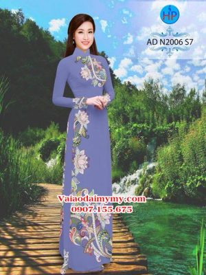Vải áo dài Hoa văn Sen AD N2006 23