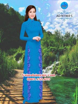 Vải áo dài Hoa in 3D AD N1969 14