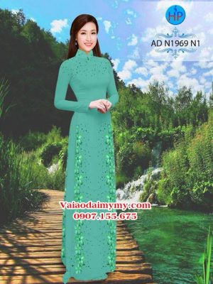 Vải áo dài Hoa in 3D AD N1969 16
