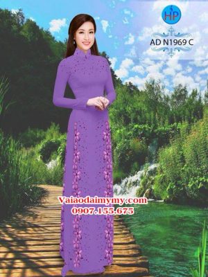 Vải áo dài Hoa in 3D AD N1969 17