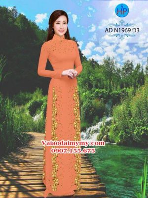 Vải áo dài Hoa in 3D AD N1969 19