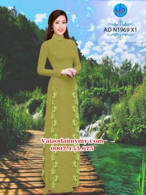 Vải áo dài Hoa in 3D AD N1969 22