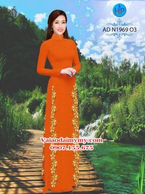 Vải áo dài Hoa in 3D AD N1969 24